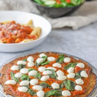Cauliflower Crust Pizza | Low Carb | Vegetarian