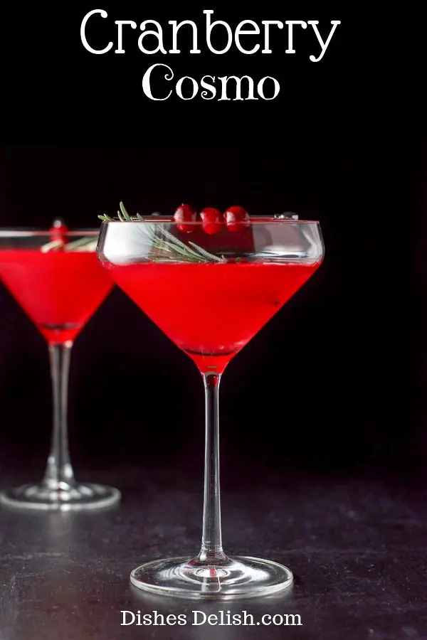 Cranberry Cosmo for Pinterest