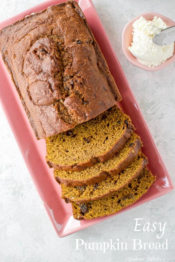Easy Pumpkin Bread Bread for Pinterest 4