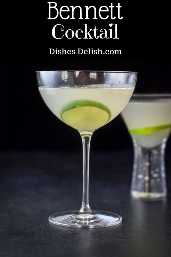 The Bennett cocktail is delicious! Although it is unassuming in looks, it is so delicious in taste! #Bennett #Bennettcocktail #cocktail #dishesdelishcocktails