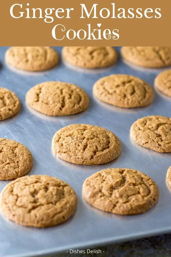 Ginger Molasses Cookies for Pinterest 2