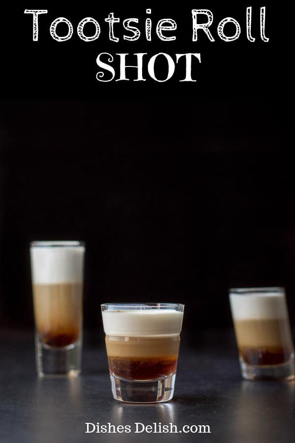 Tootsie Roll Shot for Pinterest