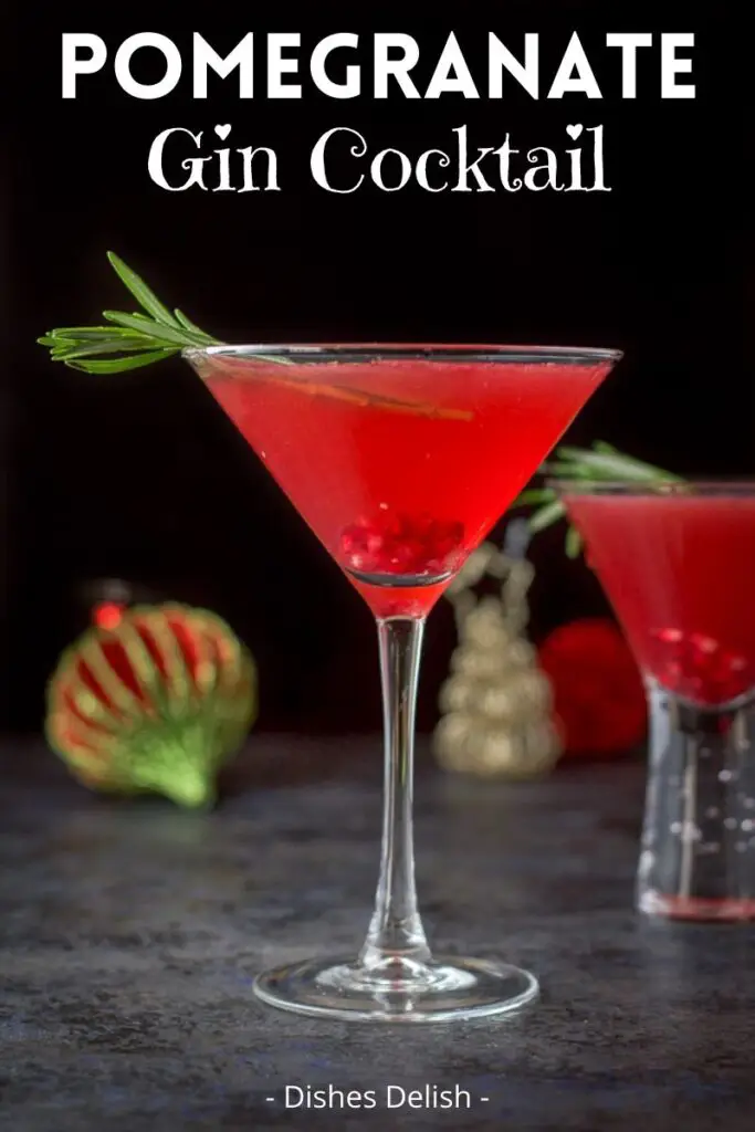 Pomegranate Gin Cocktail for Pinterest 3