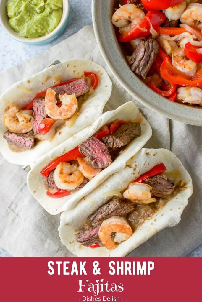 Steak and Shrimp Fajitas for Pinterest 3
