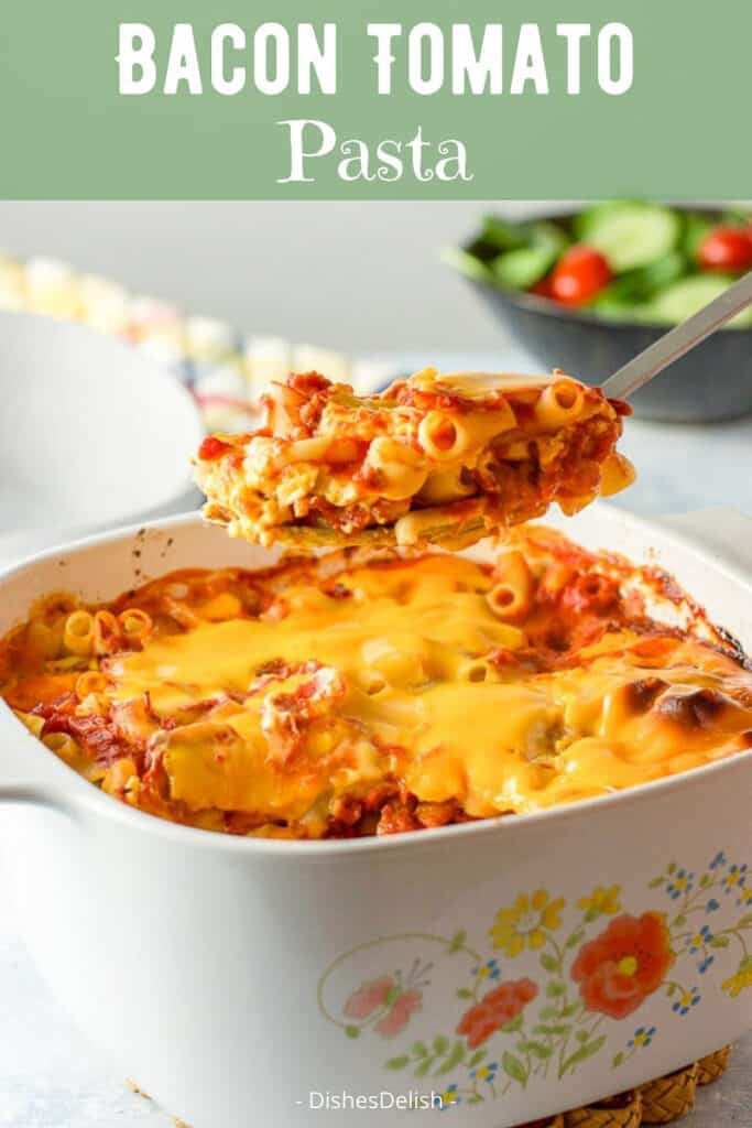 Bacon Tomato Pasta for Pinterest 2