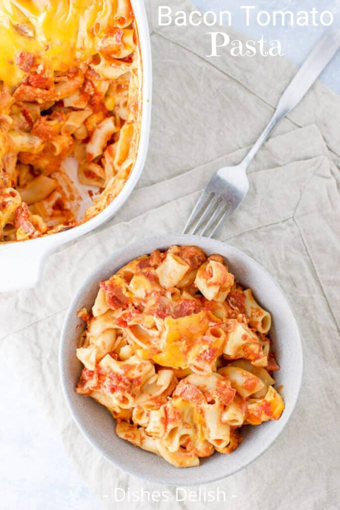 Bacon Tomato Pasta for Pinterest 4