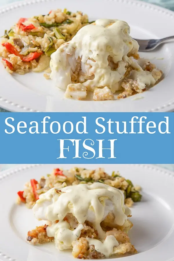 Seafood Stuffed Fish for Pinterest