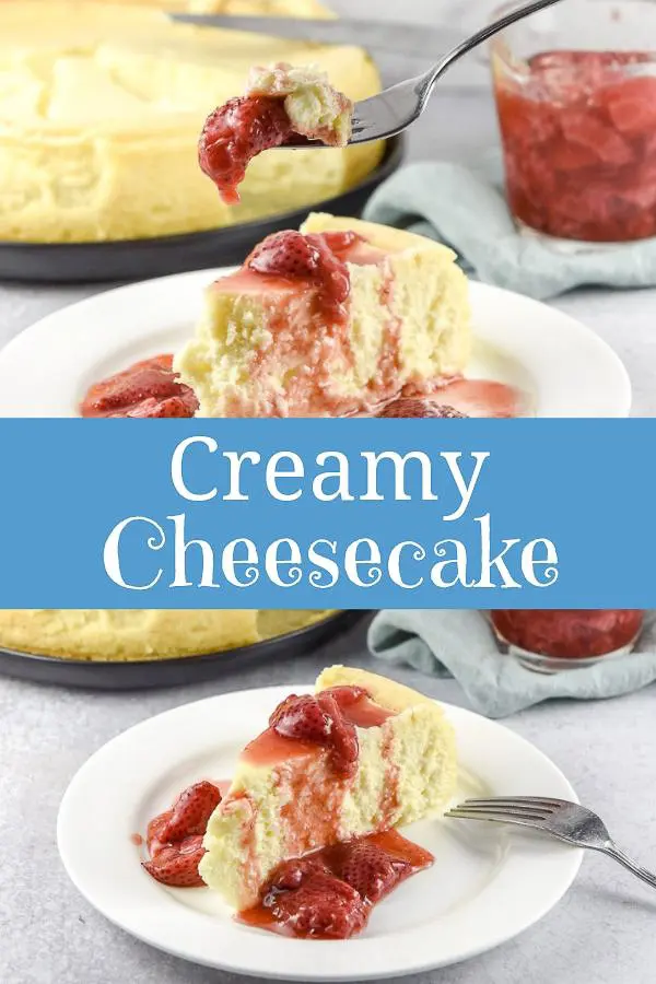 Creamy Cheesecake for Pinterest