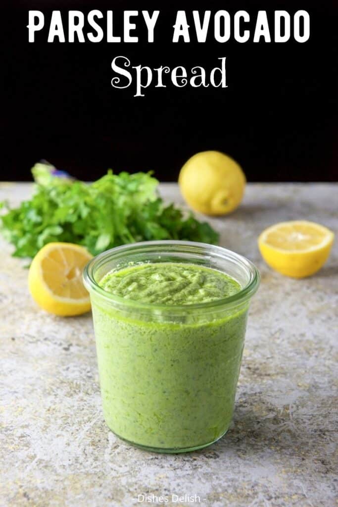 Parsley Avocado Spread for Pinterest 3