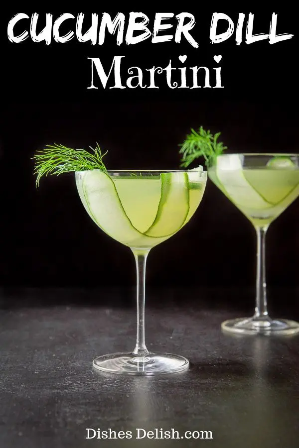Cucumber Dill Martini for Pinterest