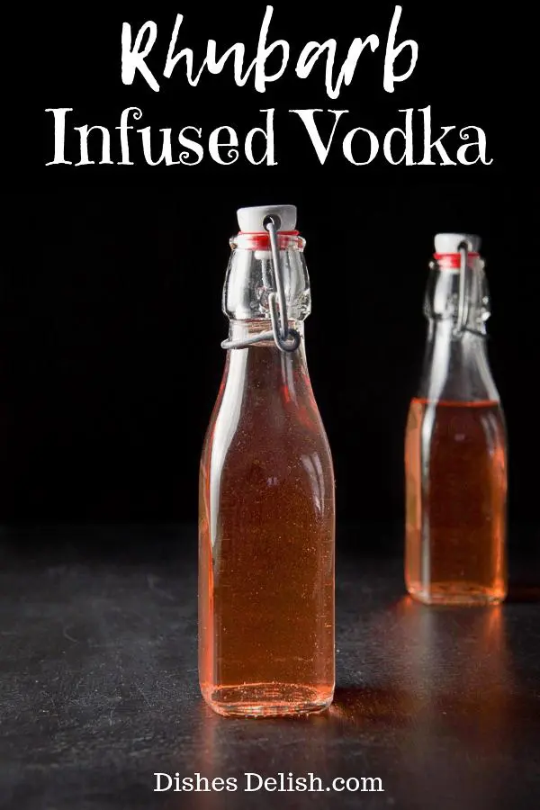 Rhubarb Infused Vodka for Pinterest