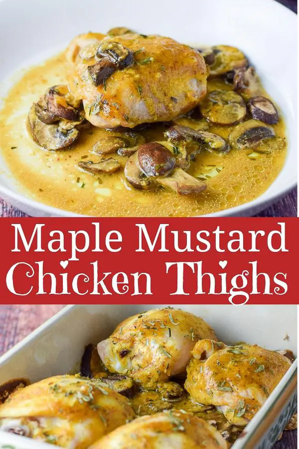 Maple Mustard Chicken Thighs for Pinterest 2