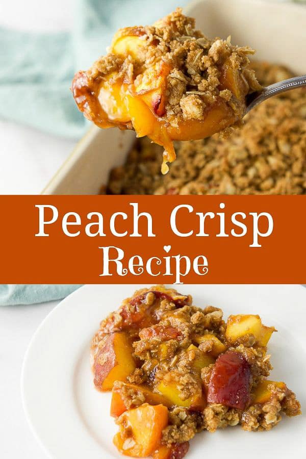 Peach Crisp Recipe for Pinterest