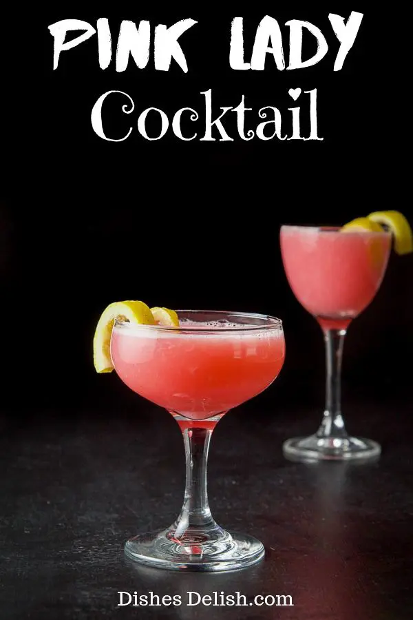 Pink Lady Cocktail for Pinterest