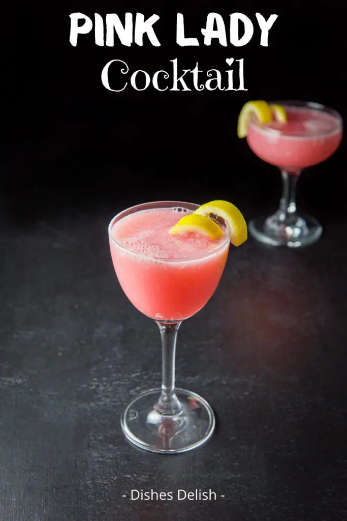 Pink Lady Cocktail for Pinterest 3