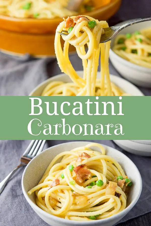 Bucatini Carbonara for Pinterest