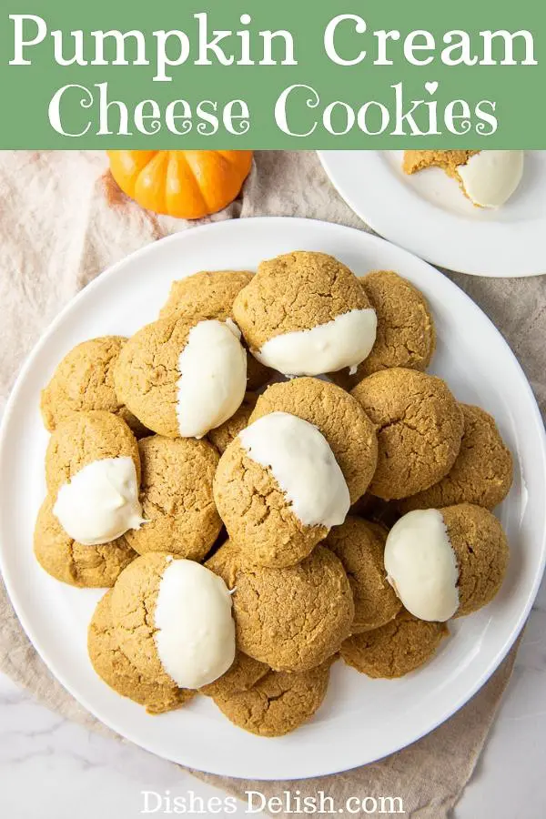 Pumpkin Cream Cheese Cookies for Pinterest
