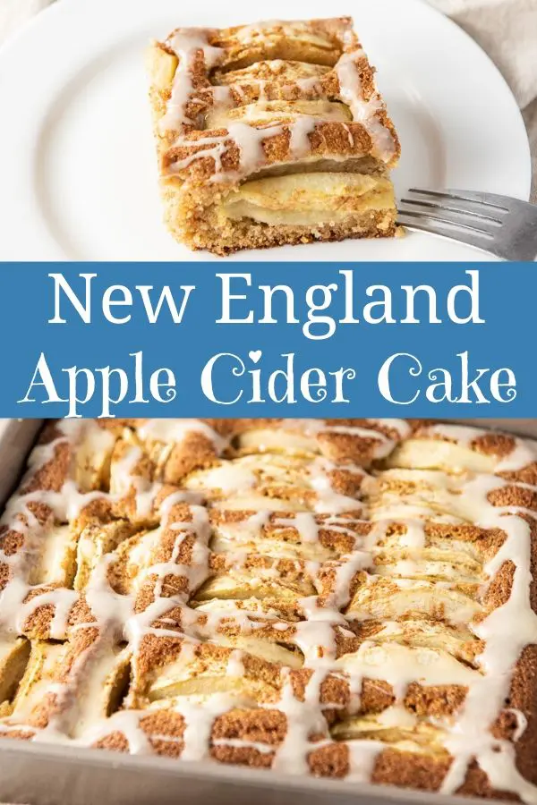New England Apple Cider Cake for Pinterest
