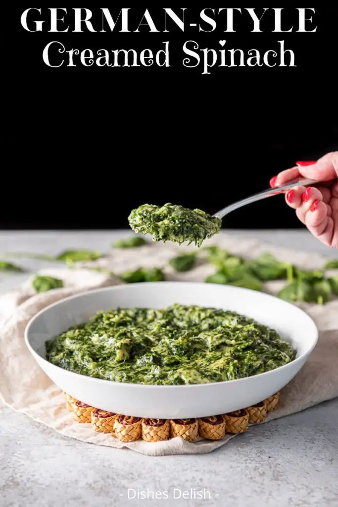 German Style Creamed Spinach for Pinterest 2
