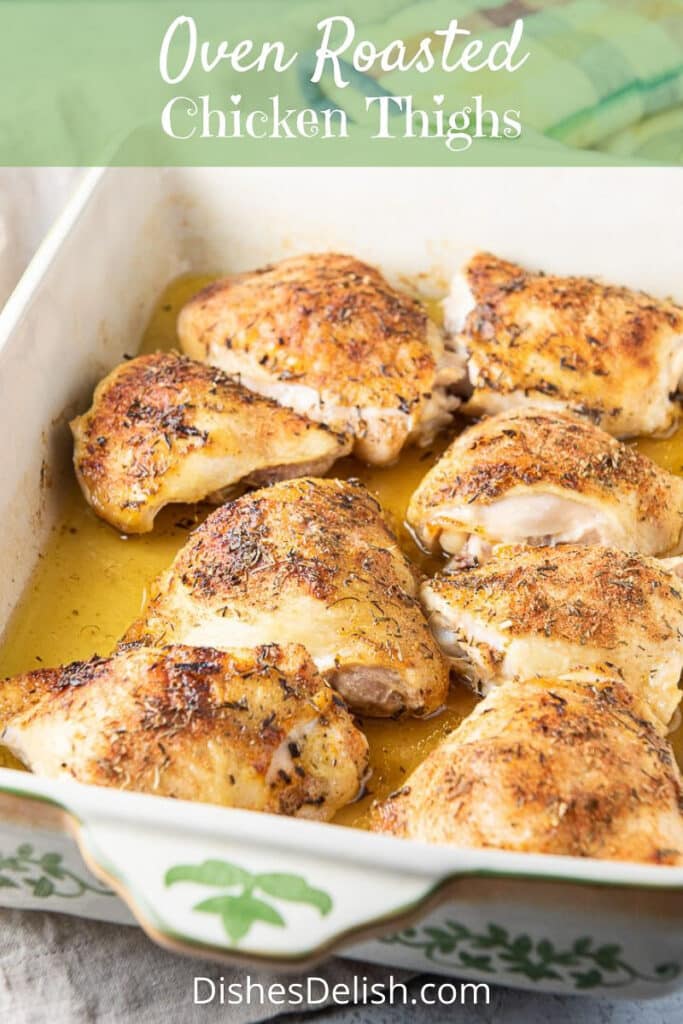 Oven Roasted Chicken Thighs for Pinterest 2