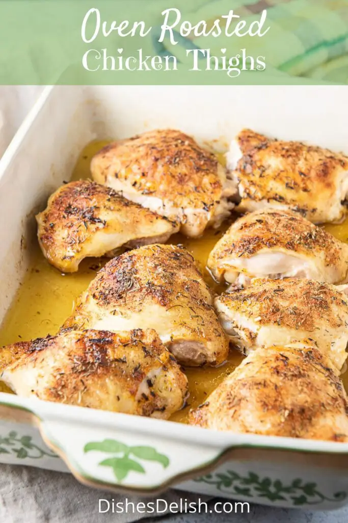 Oven Roasted Chicken Thighs for Pinterest 2