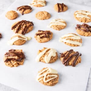 Butterscotch cookies on some parchment paper