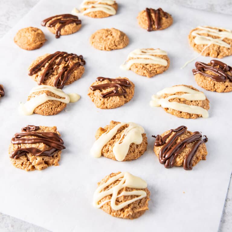 Butterscotch cookies on some parchment paper
