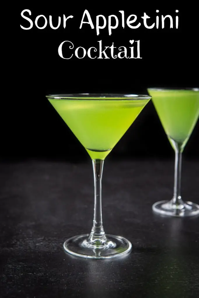 Sour Appletini Cocktail for Pinterest 3