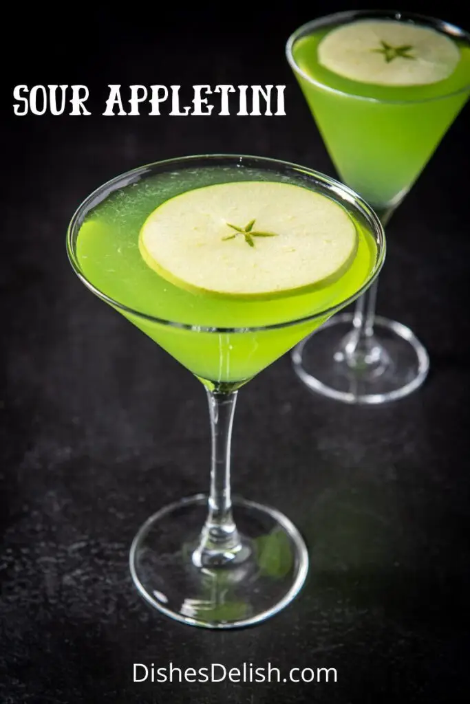 Sour Appletini Cocktail for Pinterest 4