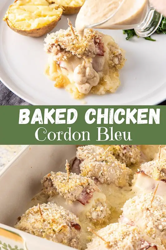 Baked Chicken Cordon Bleu | Dishes Delish