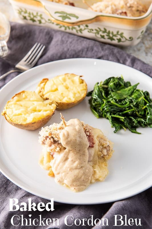 Baked Chicken Cordon Bleu for Pinterest 2