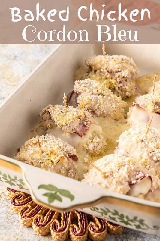 Baked Chicken Cordon Bleu for Pinterest 3