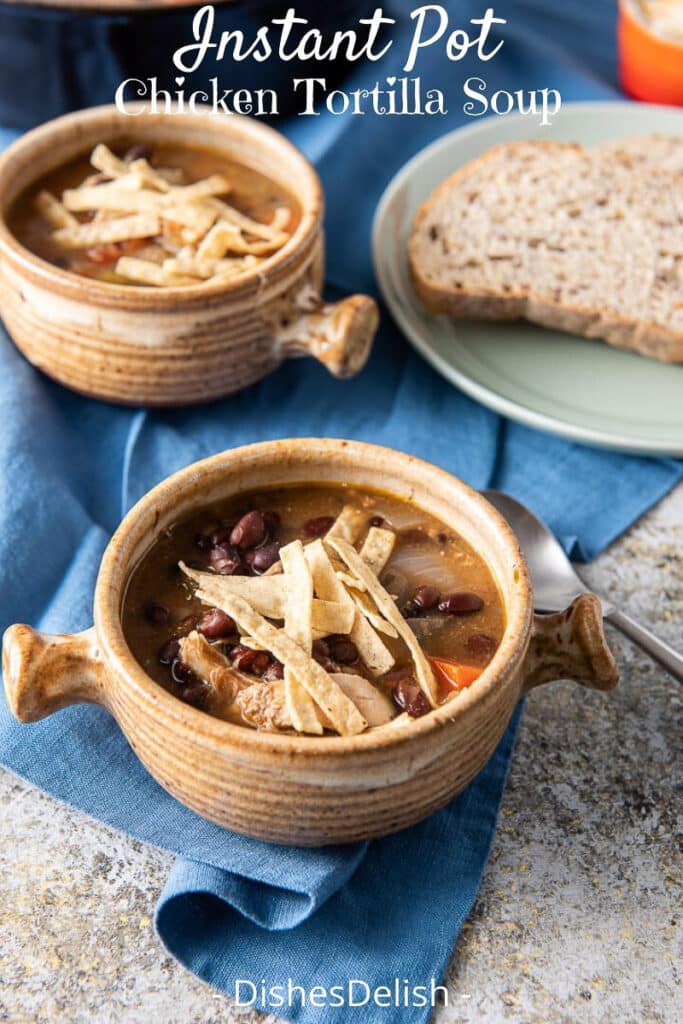 Instant Pot Chicken Tortilla Soup for Pinterest 4