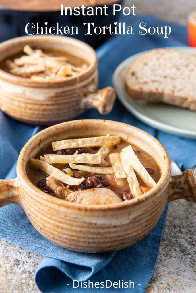 Instant Pot Chicken Tortilla Soup for Pinterest 5