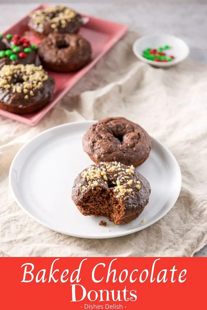 Baked Chocolate Donuts for Pinterest 3