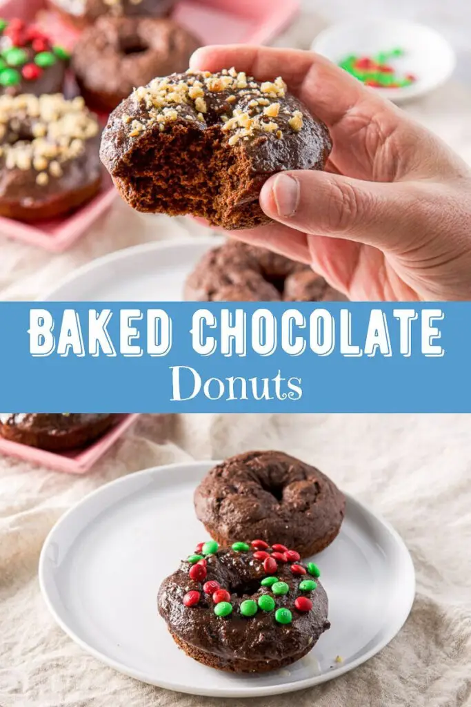 Baked Chocolate Donuts for Pinterest 5