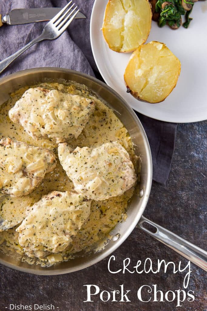 Creamy Pork Chops for Pinterest 3