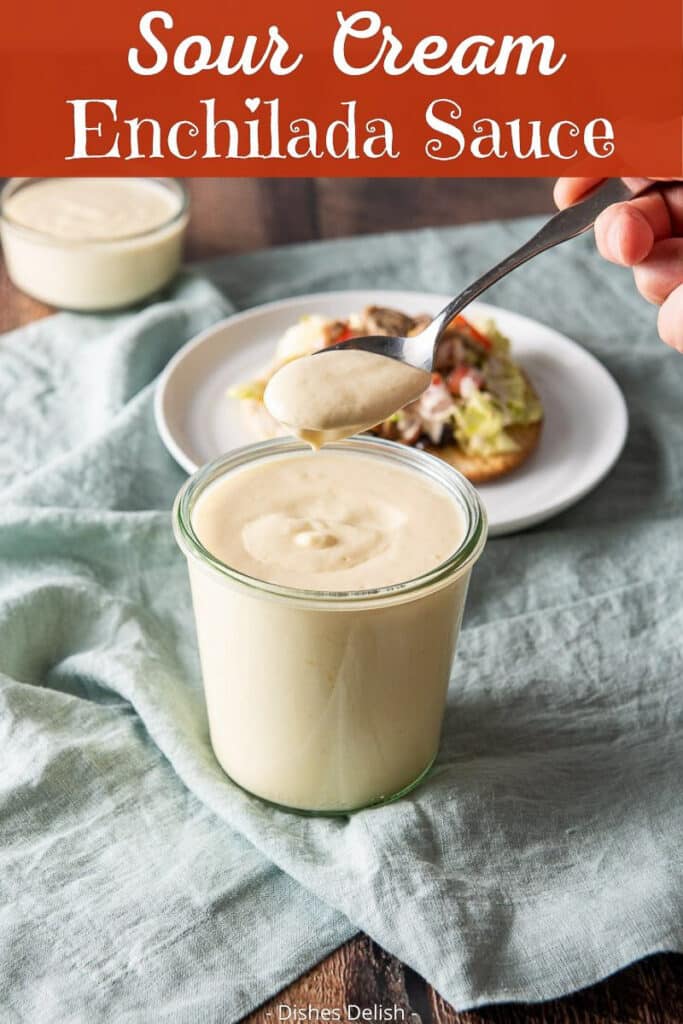 Sour Cream Enchilada Sauce for Pinterest 4