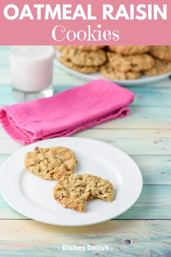 Oatmeal raisin cookies for Pinterest 3