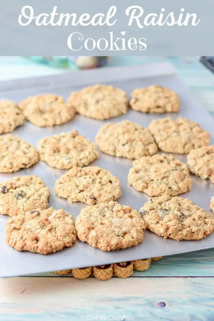 Oatmeal raisin cookies for Pinterest 4