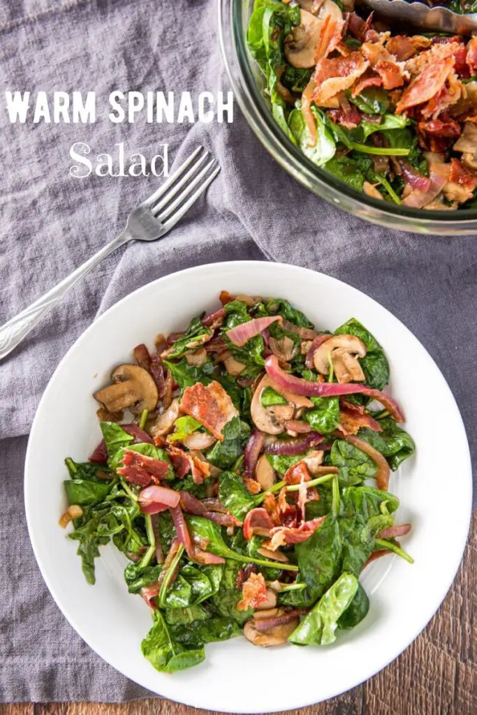 Warm Spinach Salad for Pinterest 3