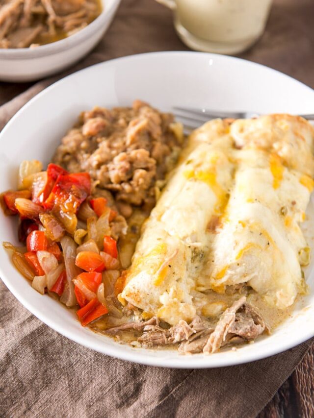 Homemade Pulled Pork Enchiladas Dishes Delish