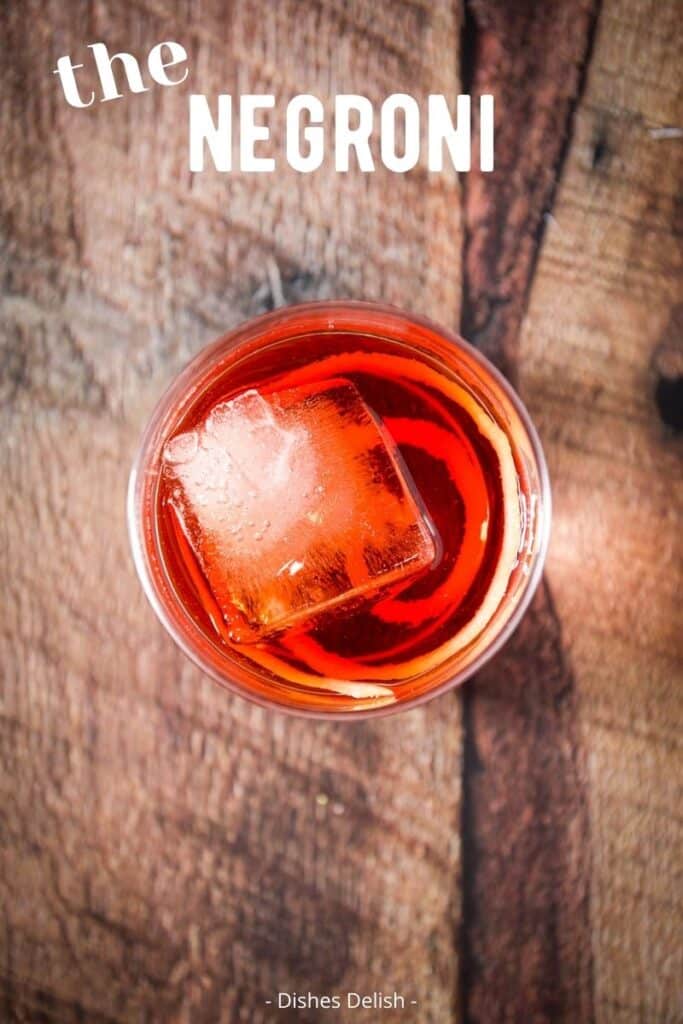 Negroni Cocktail Recipe for Pinterest 4