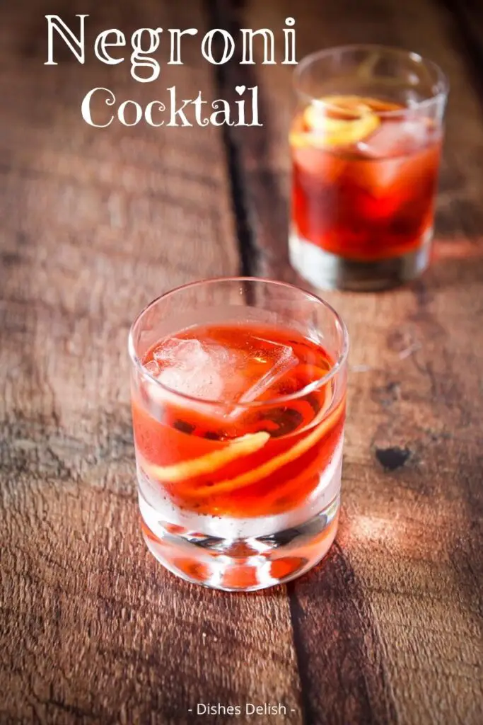 Negroni Cocktail Recipe for Pinterest 6