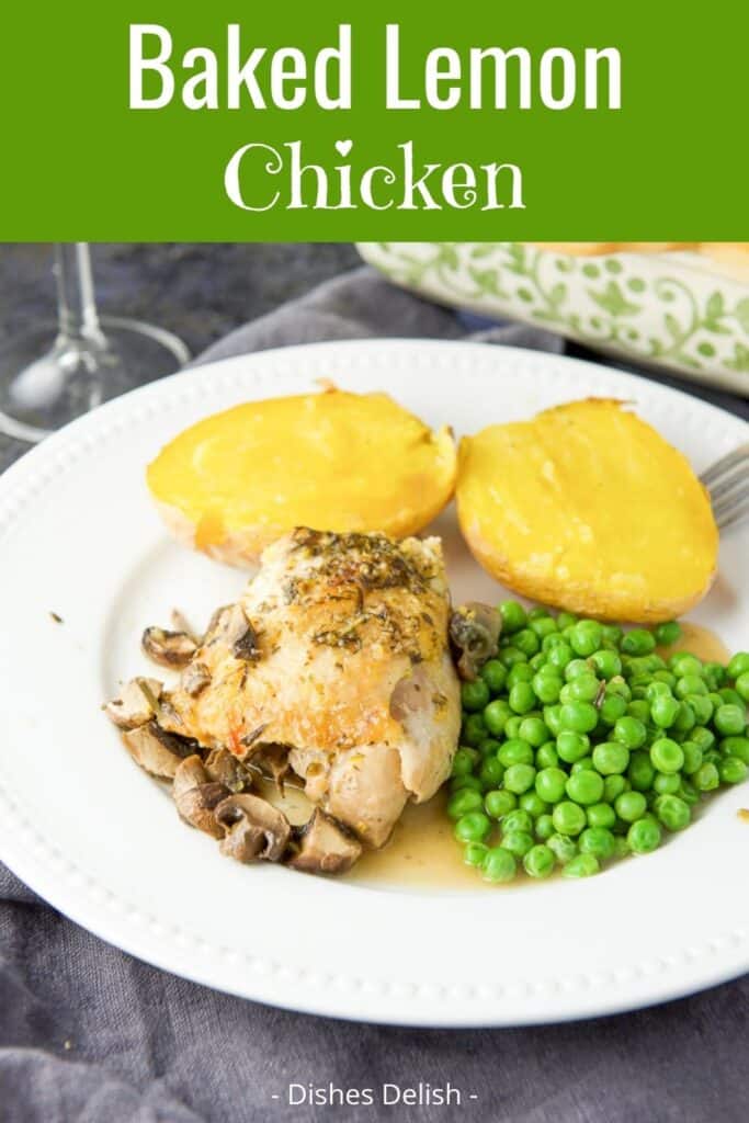 Baked Lemon Chicken Thighs for Pinterest 4