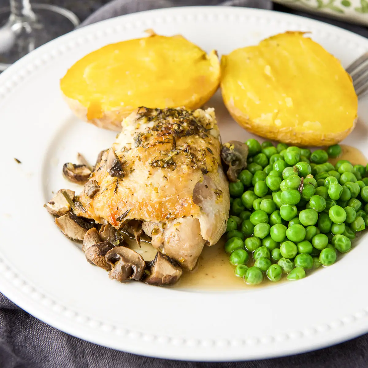 Baked Lemon Chicken Thighs