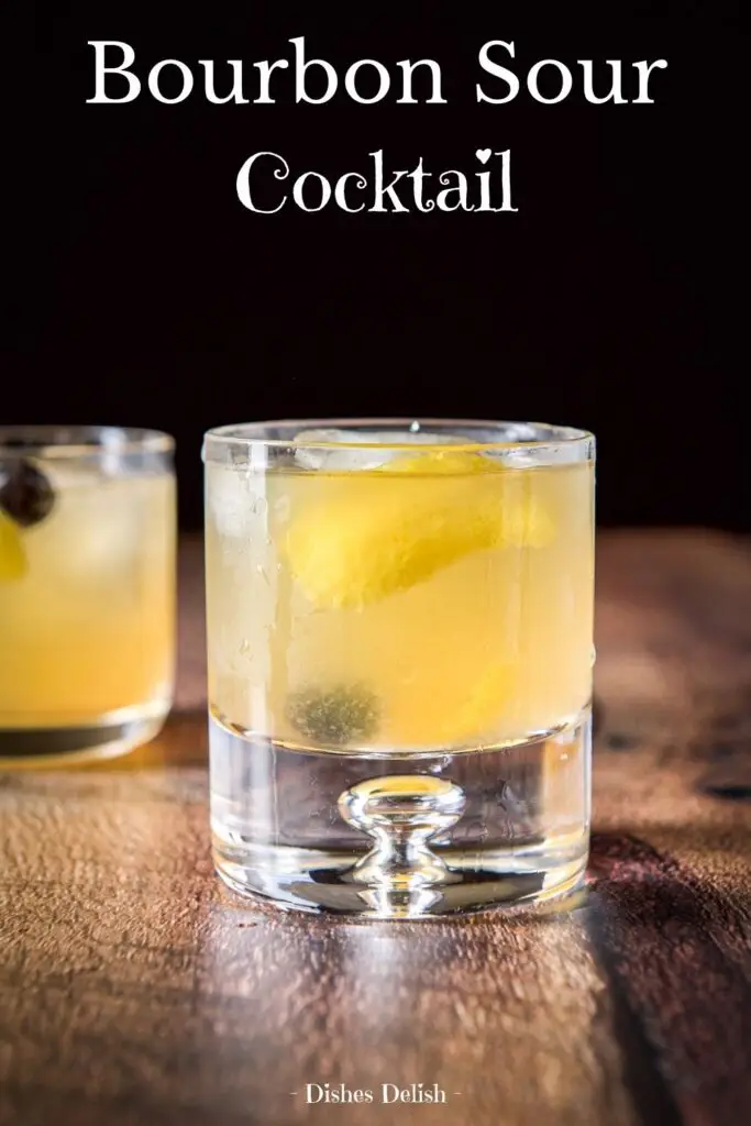 Bourbon Sour Cocktail for Pinterest 1