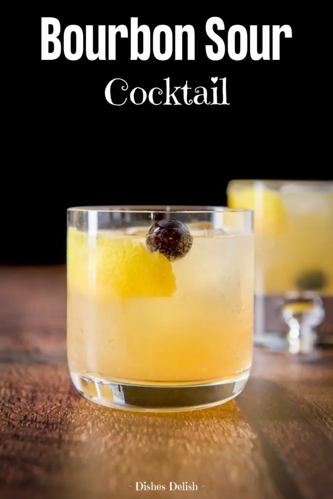 Bourbon Sour Cocktail for Pinterest 2