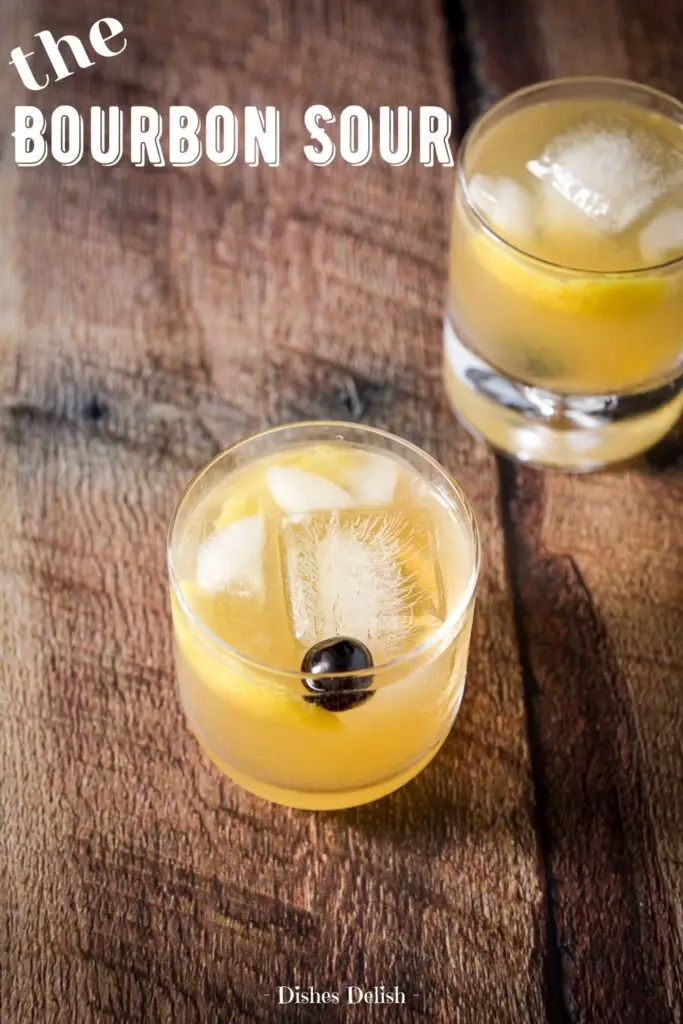 Bourbon Sour Cocktail for Pinterest 3