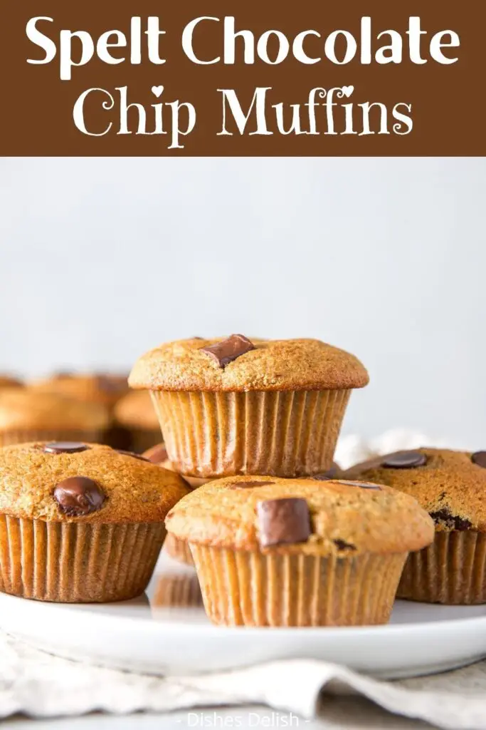 Spelt Chocolate Chip Muffins for Pinterest 4